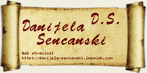 Danijela Senćanski vizit kartica